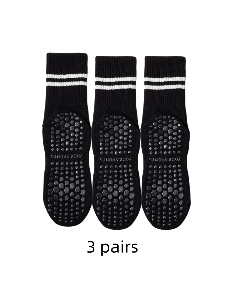 3 Pairs of Yoga Socks, Medium  - đánh giá và giá Medias Para Pilates Y Yoga