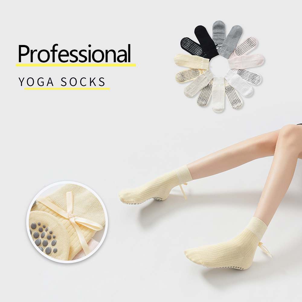 Cute Bowknot Yoga Socks Girls  - đánh giá và giá Pilates & Yoga Vida